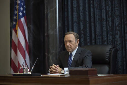 Kevin Spacey in season 2 of Netflix's "House of Cards." Photo credit: Nathaniel Bell for Netflix.